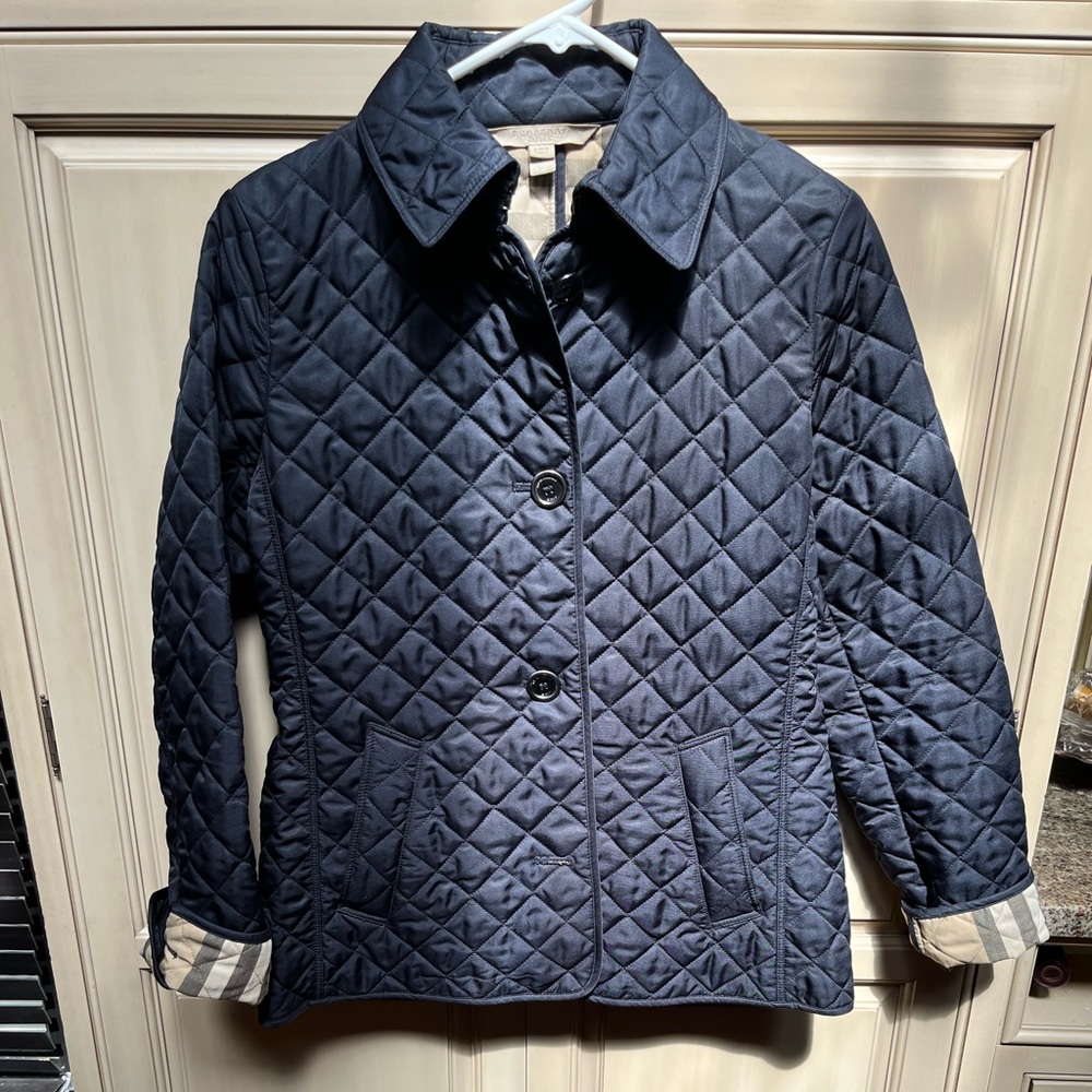 Women’s Burberry Brit Quilted Navy Jacket